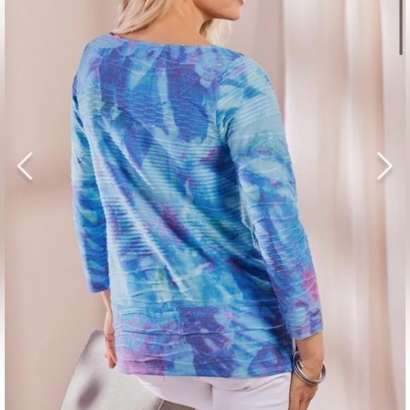 SOFT SURROUNDINGS Michelena Tunic Top Blues NEW - Picture 8 of 8